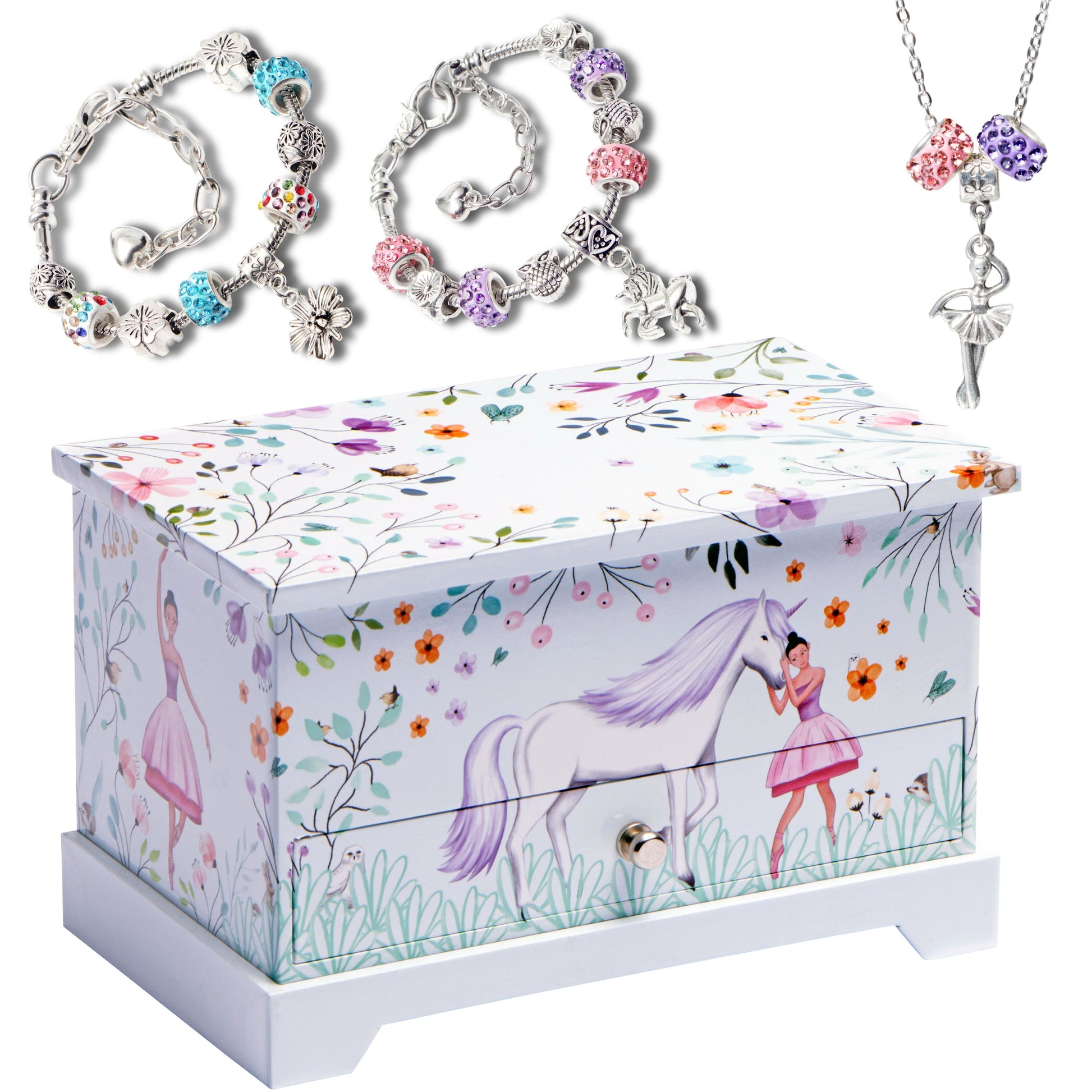 Personalised Ballerina Musical Jewellery Box Personalised Kids Jewellery  Box Child's Keepsake Box Kids Jewellery Box 